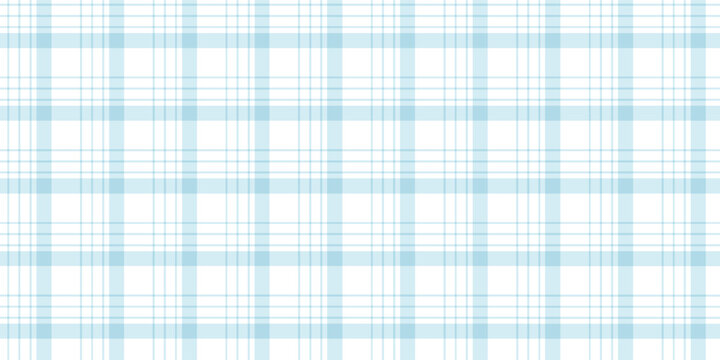 Soft light-blue plaid pattern with thin intersecting lines creating a clean, minimal checkered background; versatile seamless design ideal for textiles, stationery, web graphics,