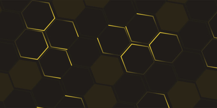 hexagon bee hive design background vector EPS10