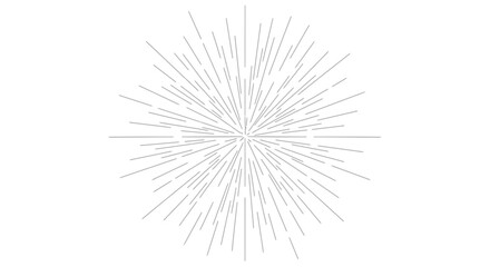 Obraz premium Abstract Starburst Radiating Lines Bursting Outward - Minimalist Graphic Element