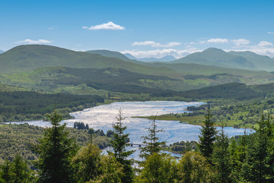 Scenery of Loch Eil at the Highland in Scotland, UK