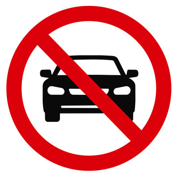 駐車禁止のピクトグラム