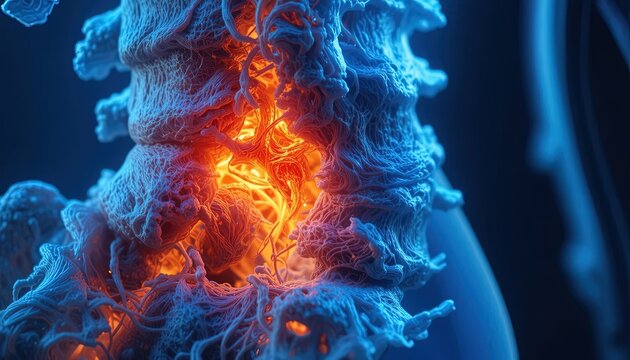 Exploding Skull with Fiery Flames in Dark Mysterious Atmosphere