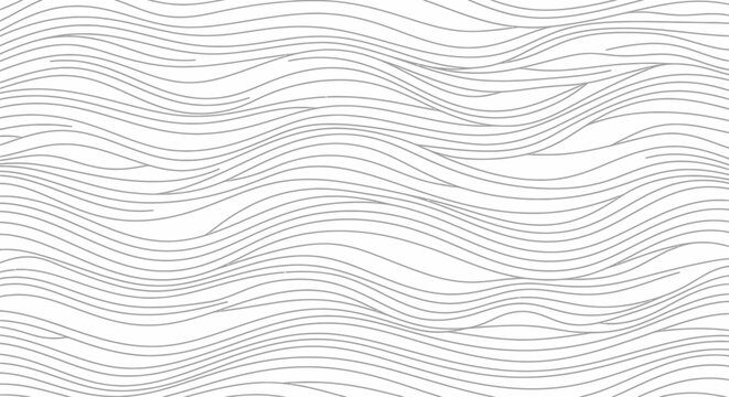 Abstract wavy lines seamless pattern, fluid motion background, minimalist design