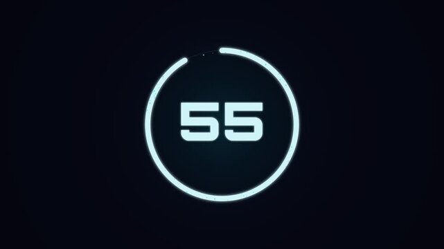 One minute counter countdown timer