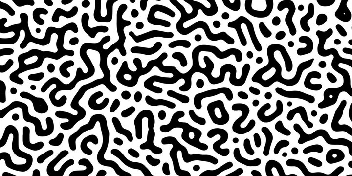 A vector of seamless black and white maze patterns