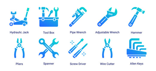 Heavy Machinery icon set featuring industrial vehicles and road construction equipment for engineering, contractor and infrastructure projects. © Arjuna