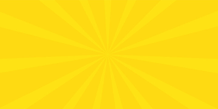 Cute background illustration of concentrated lines with twinkling stars (yellow)