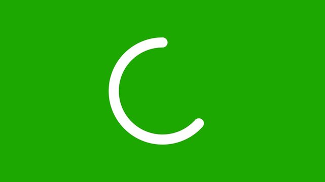 Smooth Loading Animation for Waiting and Buffering Screens. Full HD. 4K
