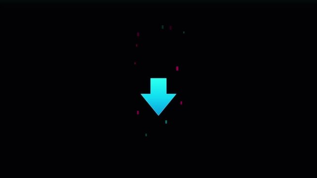 Squirrel arrow 4K pointing down