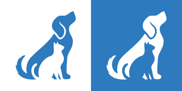 Vector Pet. dog or cat Logo Design Template