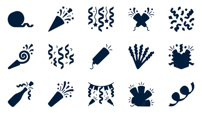 Collection of Fireworks and Explosion Icons