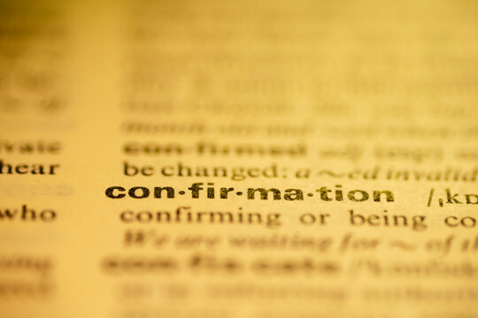 confirmation word dict