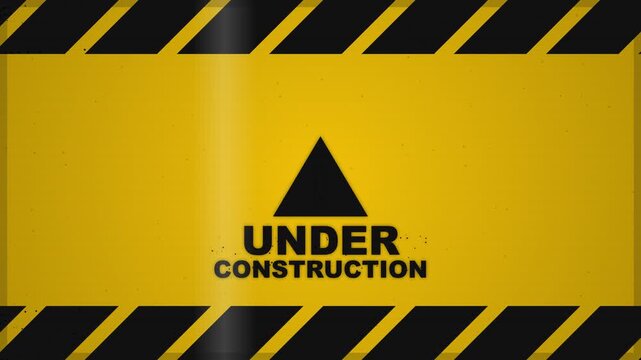 Under construction text Animation