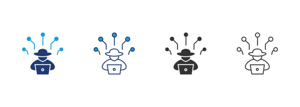 Hacker Icon Set Multiple Style Collection
