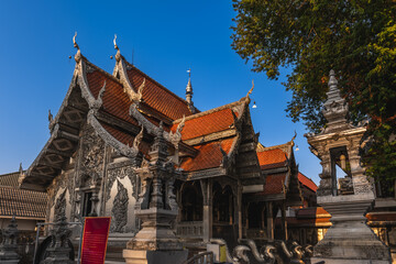 Fototapeta premium Wat Muen San, the second silver temple in chiang mai, thailand
