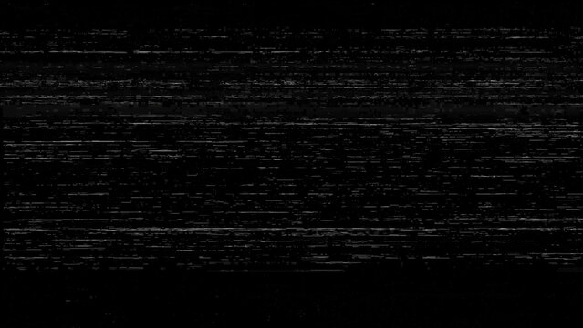 Digital glitch texture with RGB distortion and grid pattern on black background, abstract screen interference effect for cyberpunk design, futuristic poster, video overlay or tech composition.
