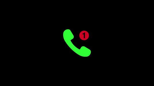 Default Call SIM Indicator Icon Loop Animation