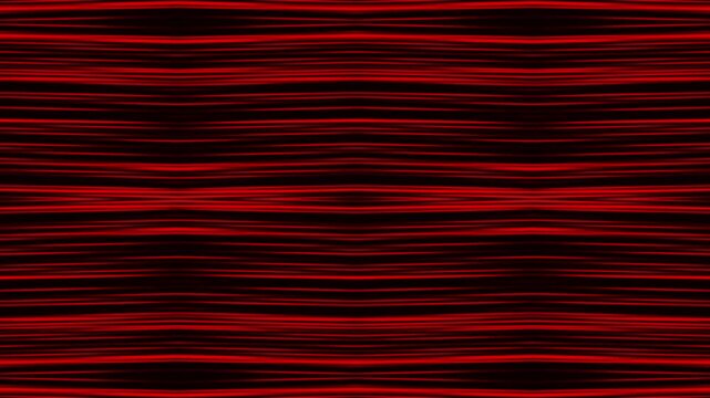 Kaleidoscope bold red lines form geometric patterns rhythmic effect motion. watercolor fractal.