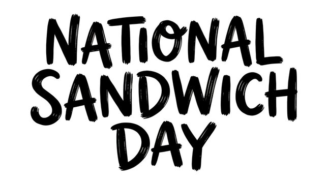 Celebrating National Sandwich Day with a Variety of Delicious Sandwiches on a Wooden Table