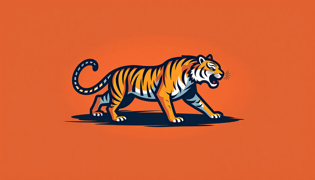 Stealthy Tiger prowling through Lush Jungle Underbrush, Embodying Raw Power and Elegance in Dynamic Motion