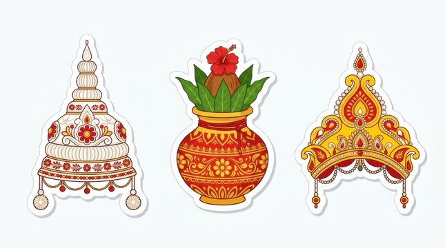 Bengali Wedding Ritual Elements Set