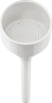 Ceramic Buchner funnel for lab filtration isolated on transparent background