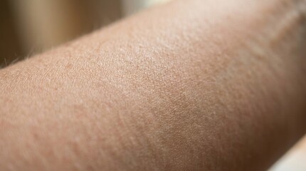 Fototapeta premium Close up natural human skin texture with soft light detail