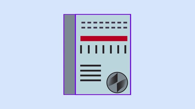 Flat design illustration of generic machine with data indicators. Industrial flat design illustration of generic machine for factories. Modern flat design illustration.