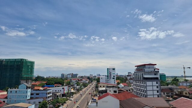 City view, Vientaine capital, Lao PDR, 