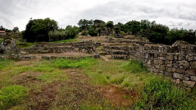 Roman village of Prazo archaeological site, Freixo de Numao, Vila Nova de Foz Coa, Guarda, Portugal