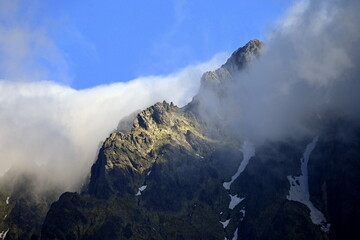 Wysokie Tatry, szczyty i przełęcze w masywie Łomnickiego Szczytu, góry powyżej Tatrzańskiej Łomnicy, Słowacja, Europa © Albin Marciniak