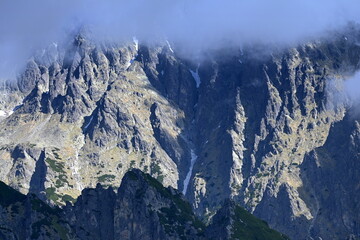 Wysokie Tatry, szczyty i przełęcze w masywie Łomnickiego Szczytu, góry powyżej Tatrzańskiej Łomnicy, Słowacja, Europa © Albin Marciniak
