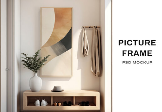 Elegant Interior Frame Mockup PSD