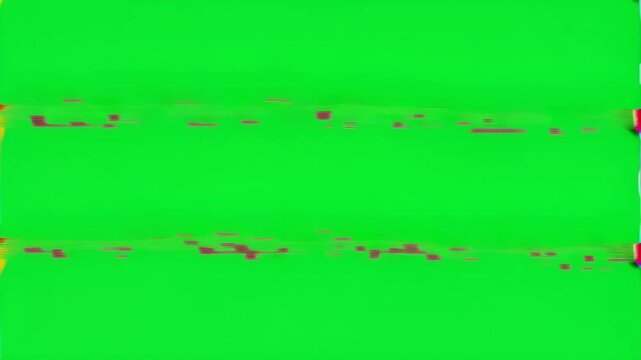 Analog Color Noise Green Screen Overlay