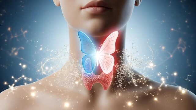 Thyroid disease, crucial endocrine gland, human body anatomy, medical diagnosis, hormone imbalance, metabolic regulation, systemic health, biological wellness, internal care, glandular disorder
