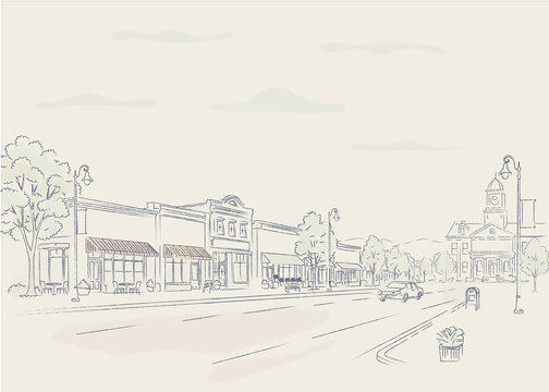 Small Town Main Street