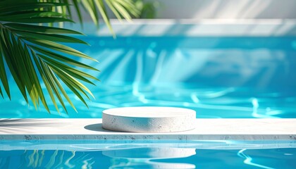 Obraz premium swimming pool in tropical resort