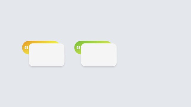 animated video of business plan infographic 3, 4 and 6 steps template, white rectangle shape for strategic planning, business presentations and reports