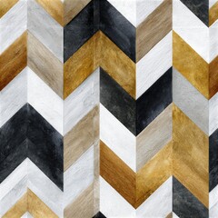 Fototapeta premium Gold black and white geometric pattern, modern luxury background, bold design statement, contemporary style, decorative texture.