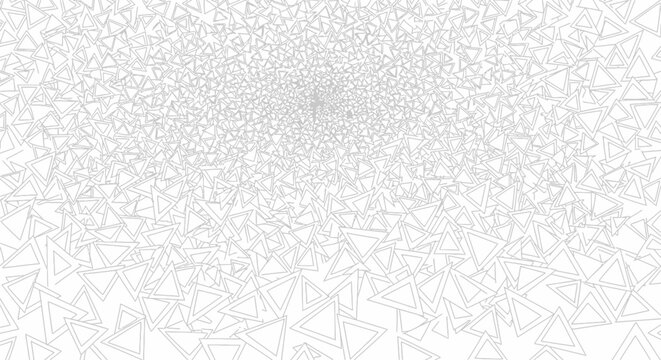 Abstract chaotic pattern of triangles, vector illustration, graphic design background