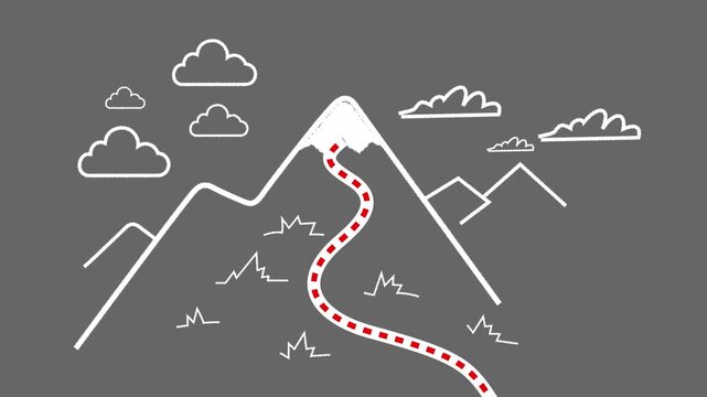 Strategic planning session focused on achieving business goals with emphasis on success measurement and team collaboration to optimize performance and growth potential.4k motion graphics video