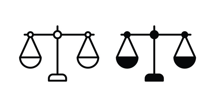 Ethics icon black, Stroke line and clipart style bundle