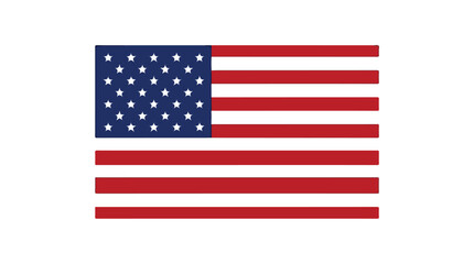 Obraz premium American flag waves proudly on 4th of July summer celebration