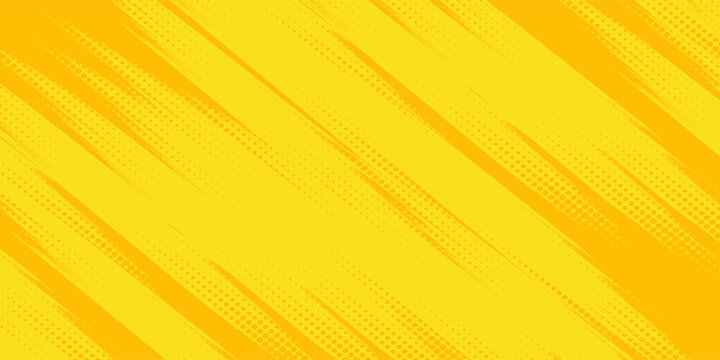Abstract Retro comic yellow background raster gradient halftone stock vector design digital dot