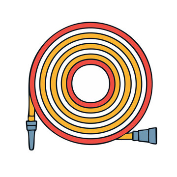Flat design spiral coil spring vector