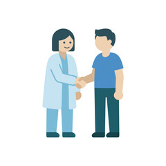 Fototapeta premium Doctor Patient Handshake