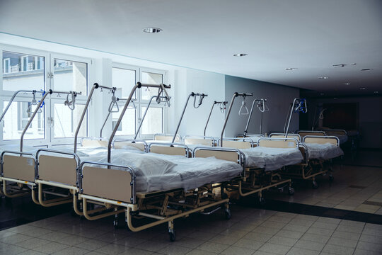 Storage of beds in hospital