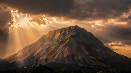 Obraz premium Mount Butak, east java, indonesia