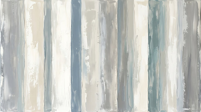 Vertical abstract brushstrokes in muted blue grey and beige tones paint texture