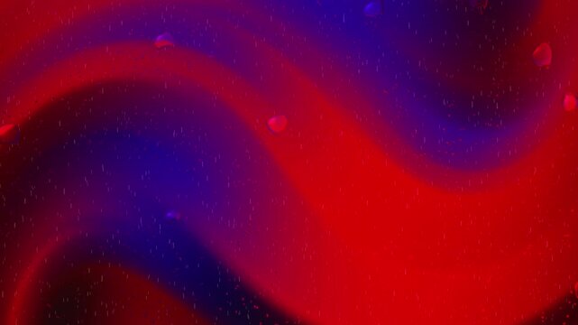 Swirling red blue hues liquid nebula effect bright star particle background. Suitable for futuristic designs, spacethemed projects, celestial backgrounds, and abstract art concepts.